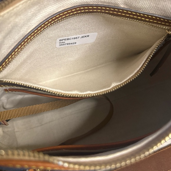 Dooney & Bourke Blue and Brown Shoulder Bag - Picture 14 of 14